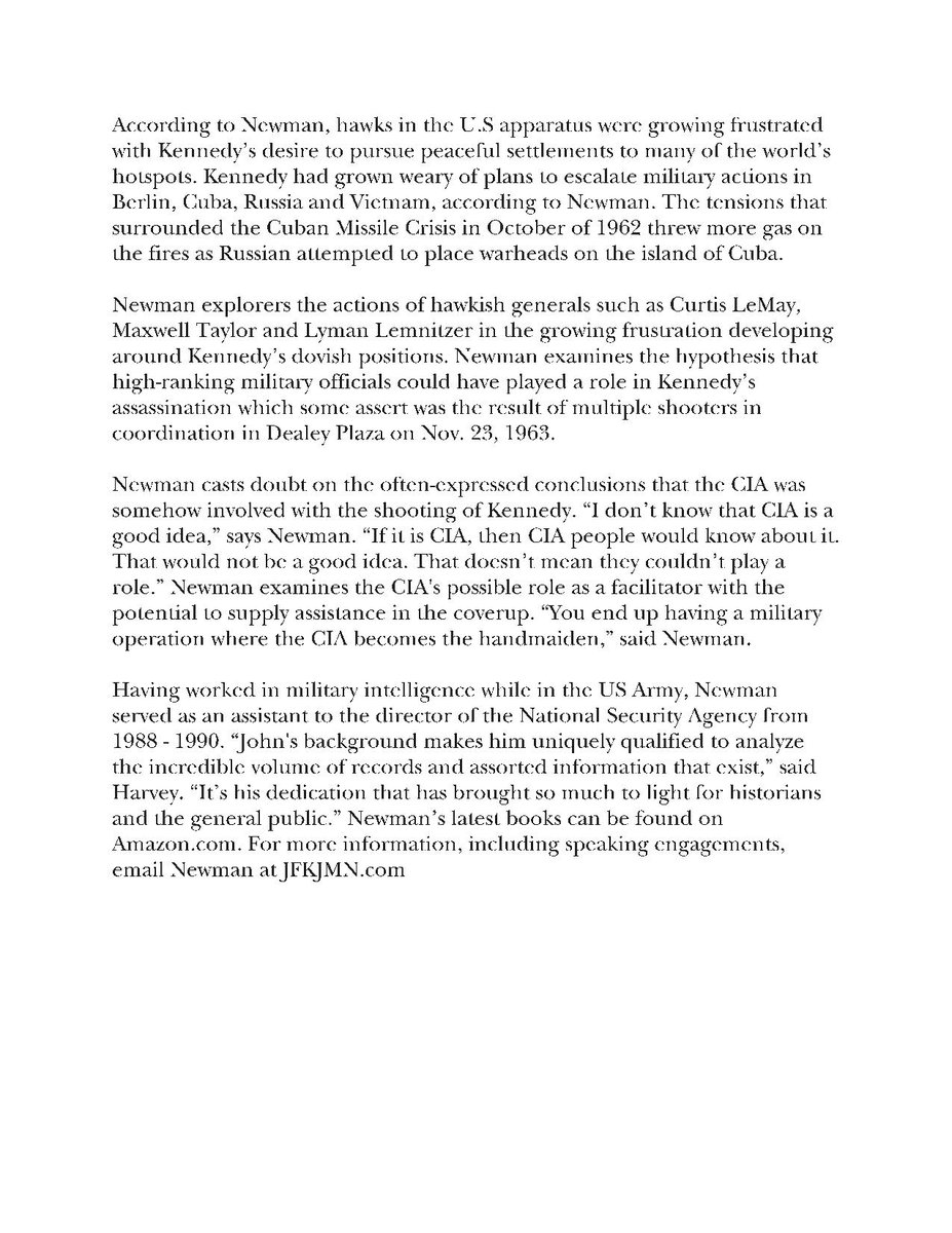 JFKJMN's tweet photo. @Russbarr @jeff_kaye @DoItForMaMa @dan_hanke @TheARRBGuy @DealeyPlazaUK @JFKLancer @LeeHarvey63 @johnhar46484976 Attached is the recent Cumberland (MD) News-Times Article on Popov's Mole. Jay Harvey is a long-time research associate of mine who will join Twitter today. https://t.co/cxC3Zpm9dv
