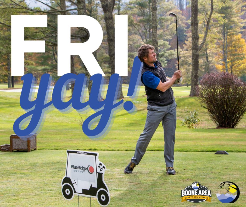 BooneAreaSports's tweet photo. Swinging into the weekend! ⛳ We'll catch you on the course on Monday for our 2022 Last Chance Golf Tournament. #828isgreat #boonenc https://t.co/LEtUxzntCX