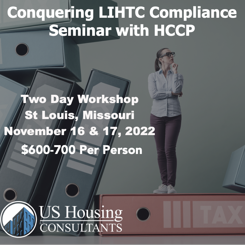 ushousing's tweet photo. Join Amanda Lee Gross in St. Louis for a two-day, 16-hour course specially designed to assist affordable housing professionals in conquering LIHTC project compliance.  #LIHTC #ushousingconsultants 
https://t.co/fS6HAsUhH9 https://t.co/LPqarmSPlv