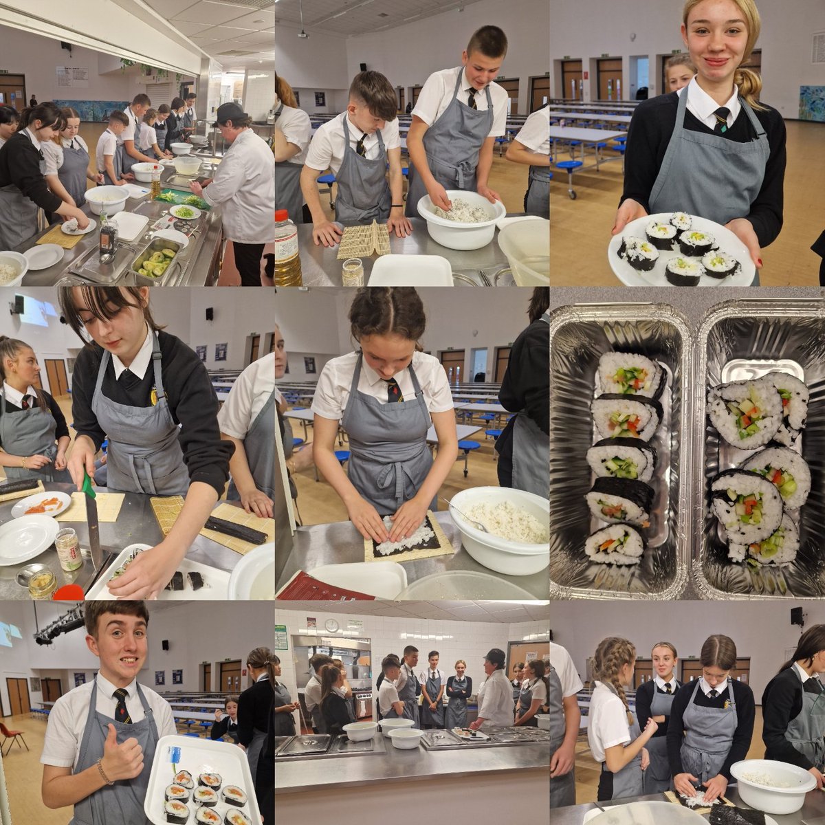 A few more pics from the sushi workshop 😁