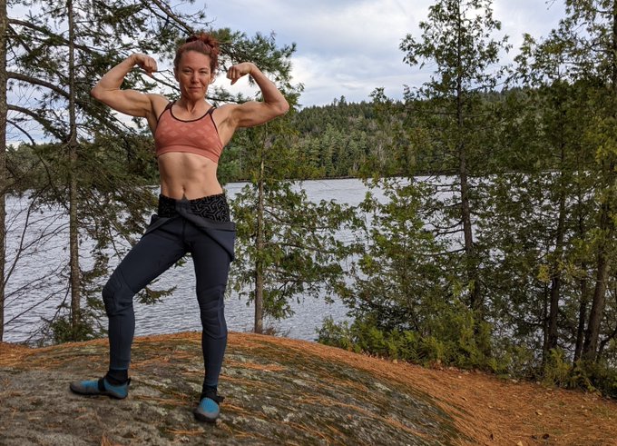 Back from (probably my last of the season) camping trip.  Gorgeous, unseasonably warm weather...right<a href="/tag/biceps"class="tags"><span>#biceps</span></a><a href="/tag/musclegoddess"class="tags"><span>#musclegoddess</span></a><a href="/tag/musculargirl"class="tags"><span>#musculargirl</span></a>