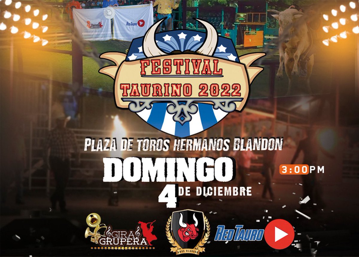 GiraGrupera's tweet photo. Toros Fiestas y Espectáculo , Diciembre 4 @PlazaBlandon 🇳🇮🤠🔥 https://t.co/xnRjHfZDjL