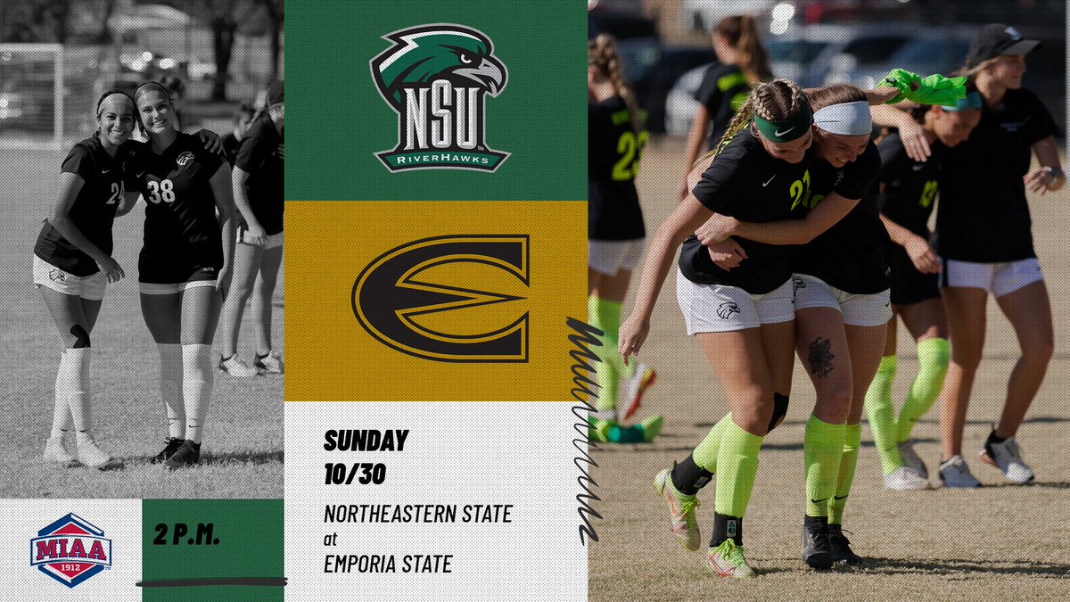 🔊🔊IT'S POSTSEASON TIME‼

🆚 - Emporia State
🕢 - 2 p.m.
📍 - Emporia, KS
💻📊 - goriverhawksgo.com/coverage