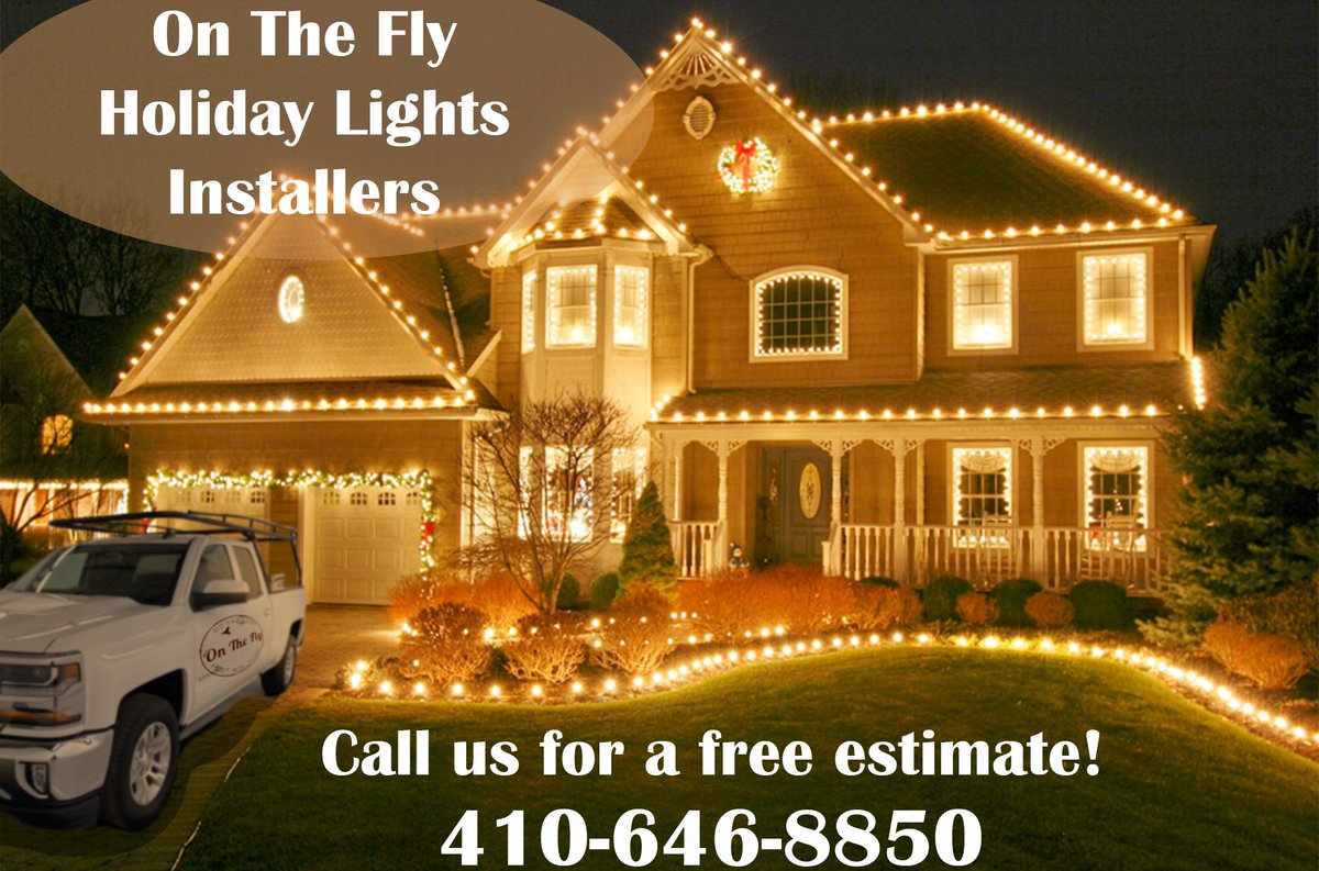 On The Fly offers home lighting solutions this upcoming holiday season. Call us now for more information and to schedule a free estimate for your home!