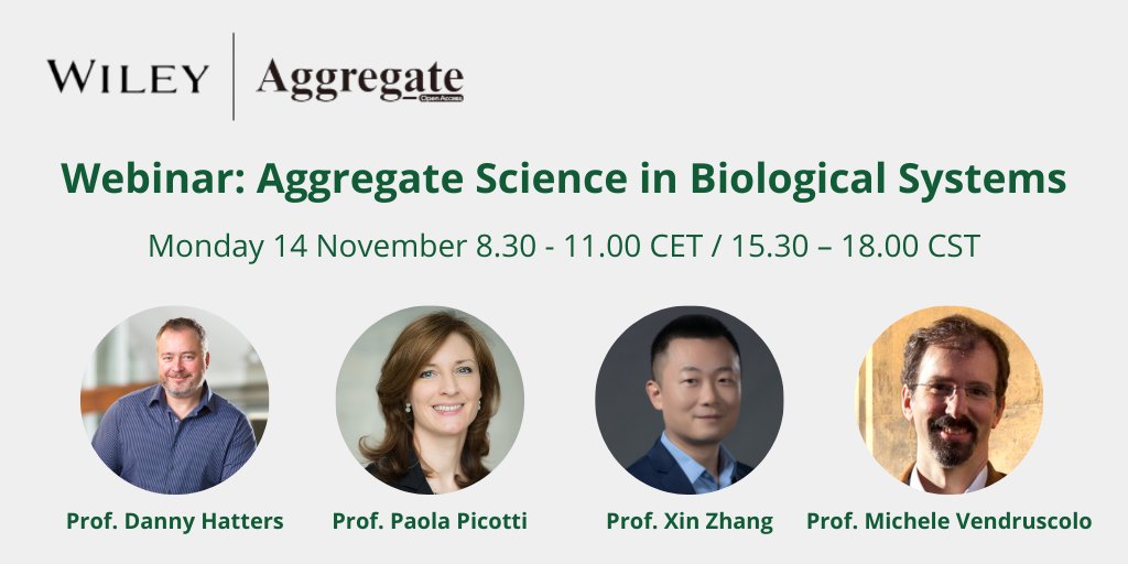 Wiley Chemistry (@wiley_chemistry) on Twitter photo Join us for the next free webinar from <a href="/AggregateOA/">Aggregate</a> and develop your understanding of the #aggregation science of proteins from our expert speakers!
Register today: ow.ly/2S9h50Lolma
<a href="/DannyHatters/">Prof Danny Hatters</a>
<a href="/Picotti_Lab/">Picotti Lab</a>
<a href="/kfzhangxin/">Xin Zhang</a>
<a href="/VendruscoloLab/">Vendruscolo Lab</a>
<a href="/BenZhongTANG1/">Ben Zhong TANG</a> Join us for the next free webinar from <a href="/AggregateOA/">Aggregate</a> and develop your understanding of the #aggregation science of proteins from our expert speakers!
Register today: ow.ly/2S9h50Lolma
<a href="/DannyHatters/">Prof Danny Hatters</a>
<a href="/Picotti_Lab/">Picotti Lab</a>
<a href="/kfzhangxin/">Xin Zhang</a>
<a href="/VendruscoloLab/">Vendruscolo Lab</a>
<a href="/BenZhongTANG1/">Ben Zhong TANG</a>