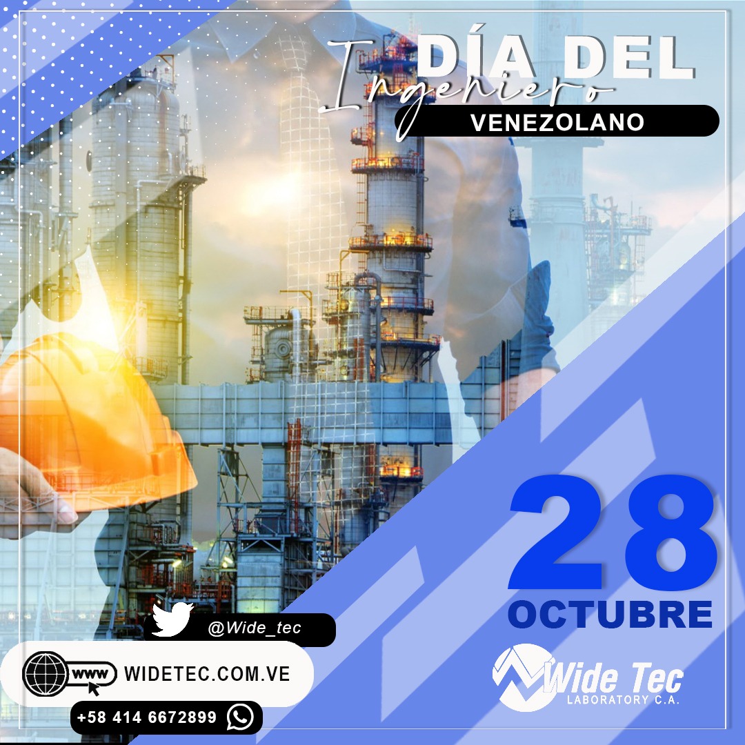 wide_tec's tweet photo. ¡Feliz día del ingeniero a nuestros empleados y trabajadores y a todo el equipo que conforma nuestra organización!
#FelizViernesATodos #felizdiadelingeniero
#WideTec #WideTecLaboratory #ProductosQuímicos #ProductosQuimicos #TratamientodeAguas #LaboratorioAmbiental #Maracaibo https://t.co/JE6rMMnkDC