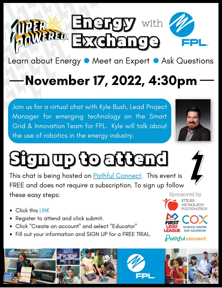 ENERGIZE your projects!  Meet an Energy Expert during a virtual chat with FPL.  Sign up TODAY! pbcstem.nepris.com/app/industry-c…