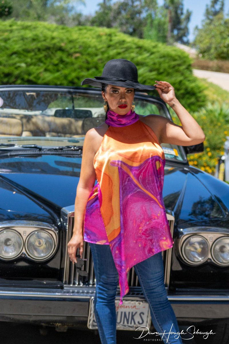 dawnsebaugh's tweet photo. Beautiful Decire modeling a WALA blouse! Unique one of a kind!  Halter Asymmetric Satin Top
photos by Ernie Tyler, Eddie Lain, Dawn Hough Sebaugh
WEAR ART LIVE ART. 
web site https://t.co/TIUXTopV56
paintings https://t.co/DK3EXUJQq7
prints https://t.co/ZpznsdIp5v
IG @dawnsebaugh https://t.co/WWWN2yfyBi