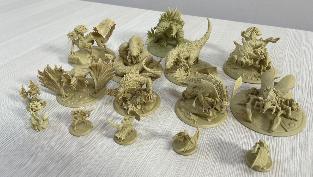 Hey Hunters! ⚔️ 
Take a look at some amazing pictures from the new resin masters. Which monster are you more eager to hunt? 🐉

Check out or new KS Update! 👇🔥
kickstarter.com/projects/reggi…

#PrimalTheAwakening