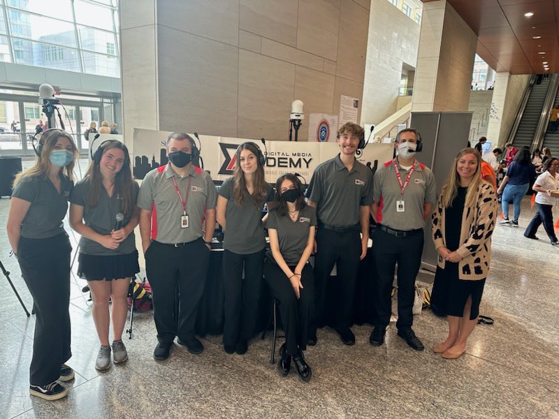 So proud of MCHS Digital Media Academy students!! Showing their skills at NCDPI A.I.M. Conference