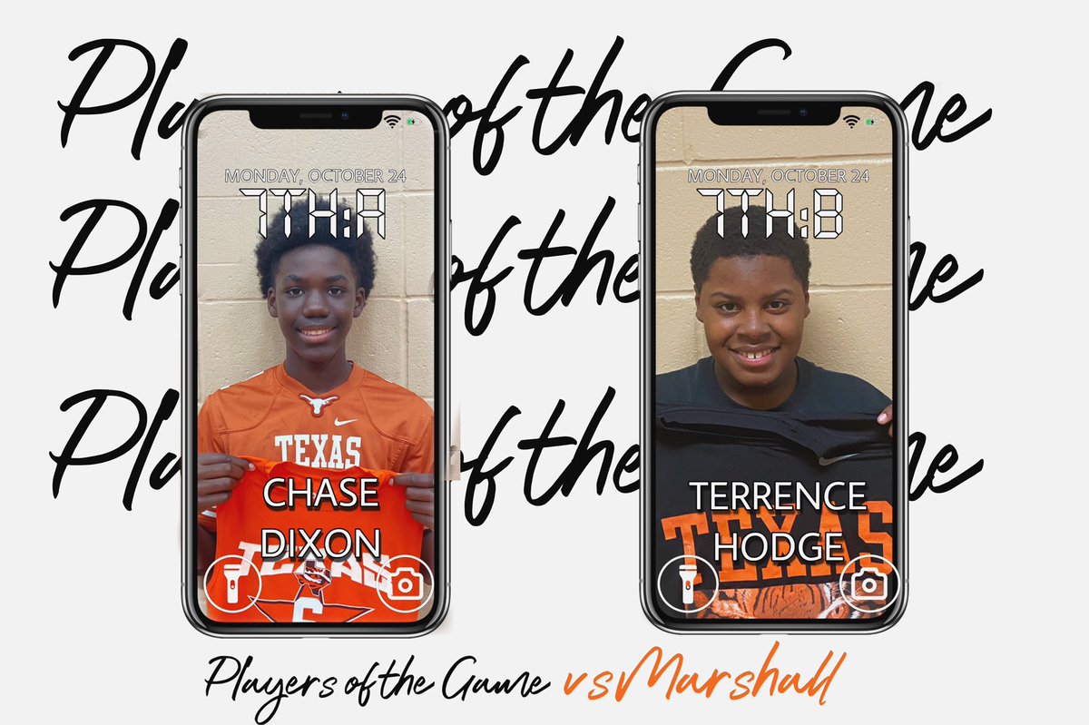 Congratulations to our 7th Grade Players of the Week vs Marshall!!! Both of these young men represent what TMS Tiger football is all about!