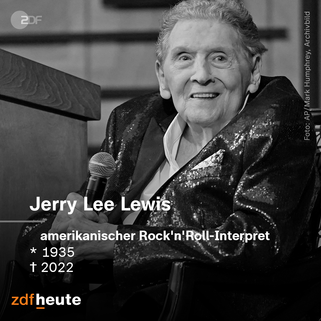 ZDFheute's tweet photo. Die Rock'n'Roll-Legende Jerry Lee Lewis ist im Alter von 87 Jahren gestorben. Der Musiker wurde unter anderem mit "Great Balls of Fire" bekannt. https://t.co/qKSxoFk8Mz