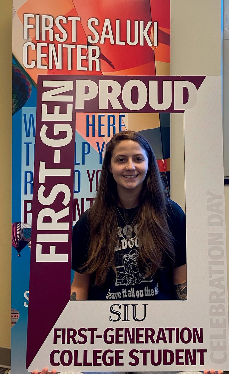 First-Gen Proud! Way to go Olivia, First Saluki Peer Mentor