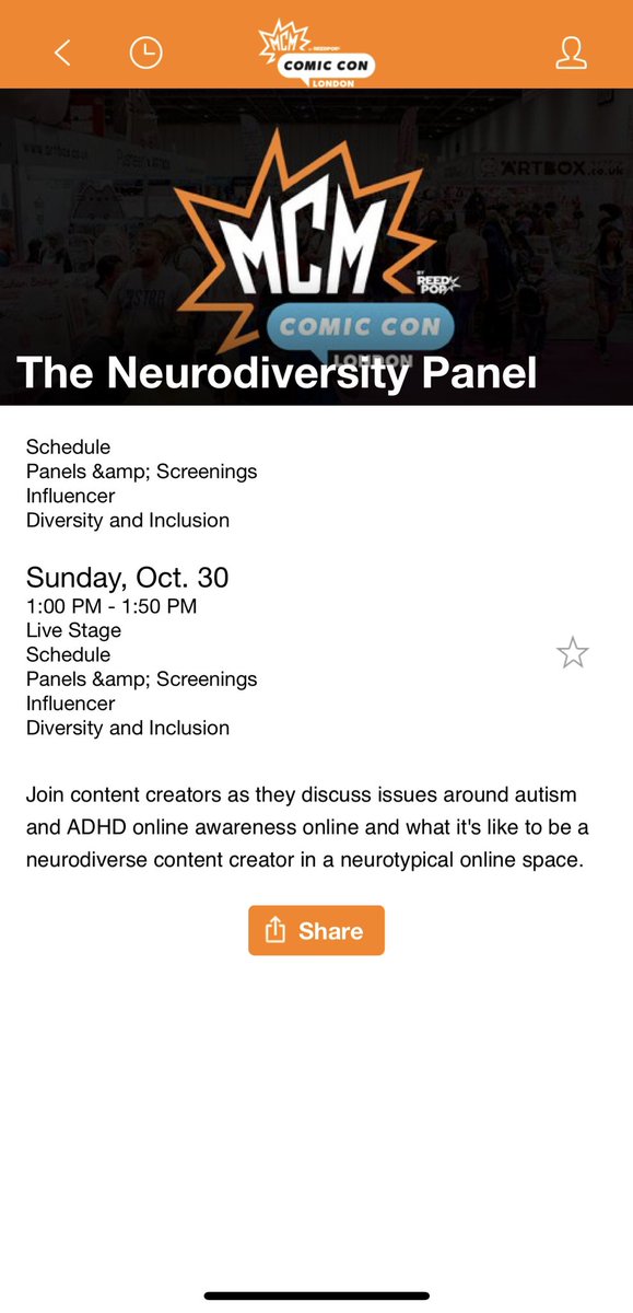 We’re back at @MCMComicCon London this Sunday at The Neurodiversity Panel, Live Stage at 1PM! Always great getting the opportunity to raise awareness about ADHD, Autism & ND and speaking to people afterwards - see you there!
