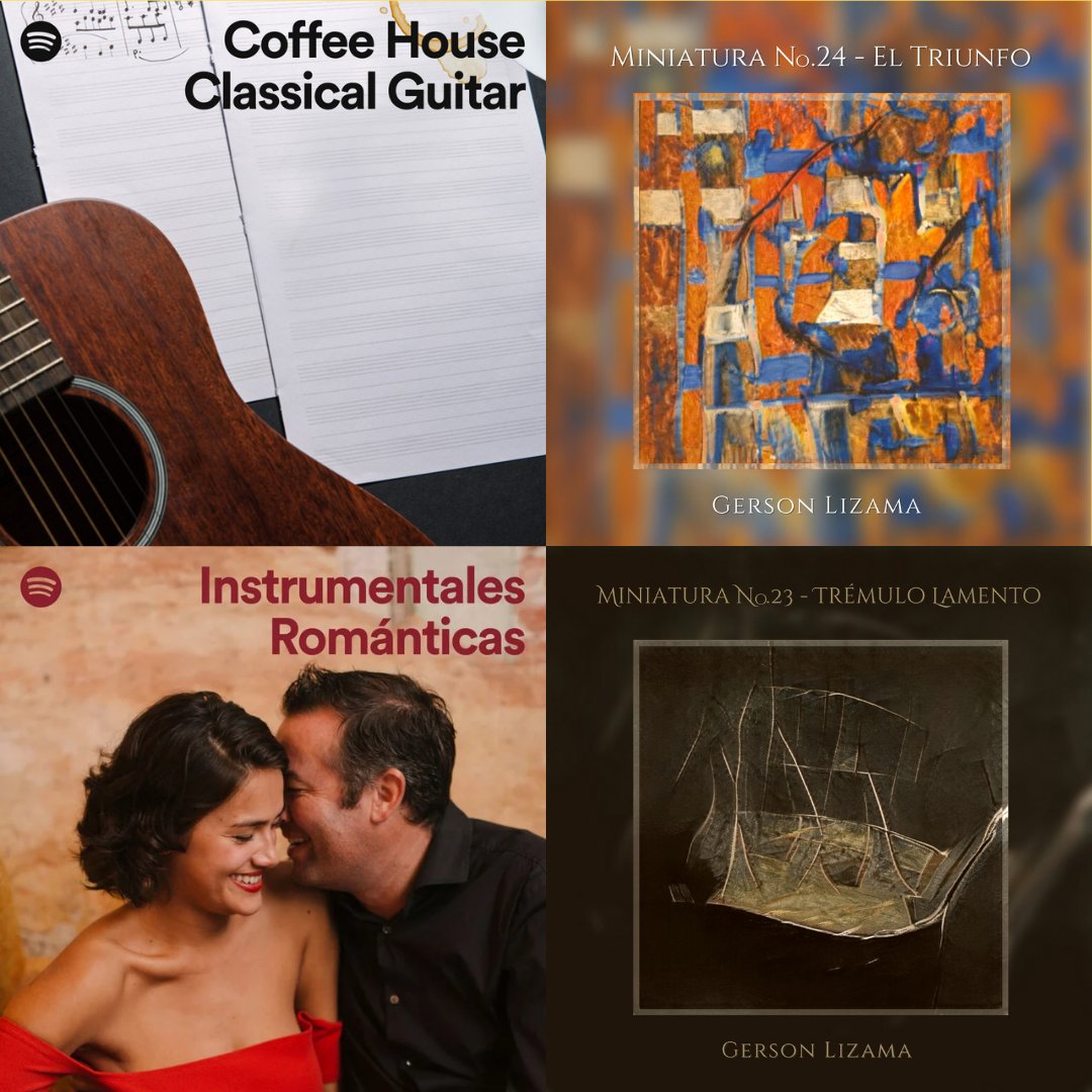 Hola amigos, quería compartirles una excelente noticia.

#Spotify agregó mis 2 últimas composiciones a playlists oficiales de la plataforma!

Muchas gracias al equipo editorial de Spotify <a href="/spotifyartists/">Spotify for Artists</a> por ayudarme a difundir mi música.

#classicalguitar
#ClassicalMusic
