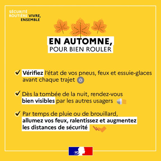 Prefet80's tweet photo. #Changementdheure | Ce week-end, nous passons à l'heure d'hiver⏰dans la nuit du samedi 29 octobre au dimanche 30 octobre

✅Le changement d’heure c'est : 
- de luminosité, 
+ de danger pour les piétons🚶, cyclistes🚲et utilisateurs de trottinettes🛴

⚠Prudence sur la route ! https://t.co/Wv8Y53S8IL