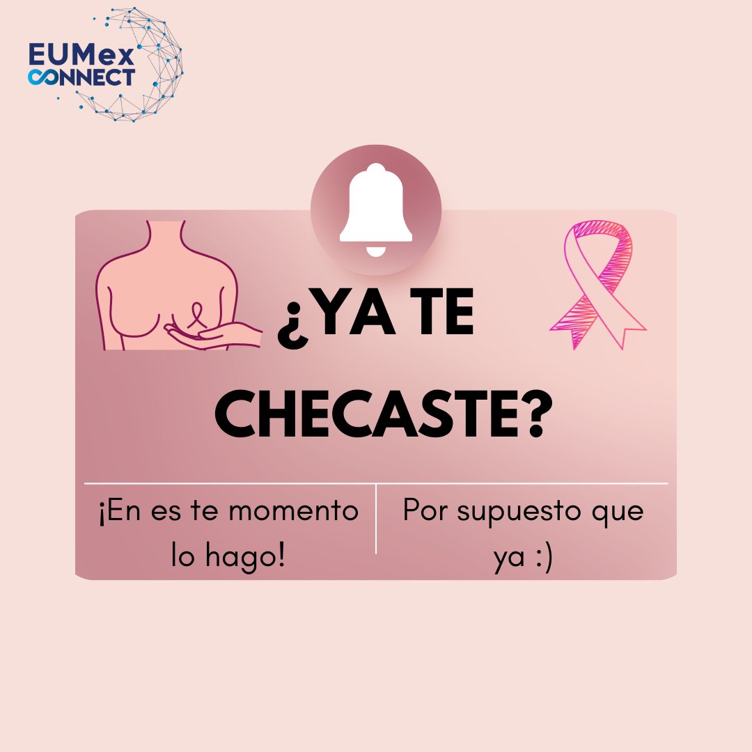 eumexconnect's tweet photo. En EUmex sabemos la importancia de la salud y es por eso que este mes te queremos recordar que te realices el autoexamen mamario, que estés al pendiente de cualquier anomalía en tu busto, sin importar tu género, edad o de donde provengas, todos somos susceptibles a esto. https://t.co/Zni6M0pXG1