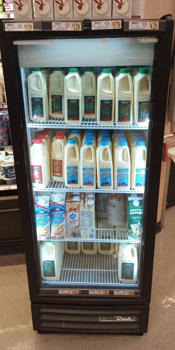 FiddleSabre's tweet photo. You know that warmer weather is truly over when eggnog is back at Wegmans. https://t.co/dfqQgp1LQI