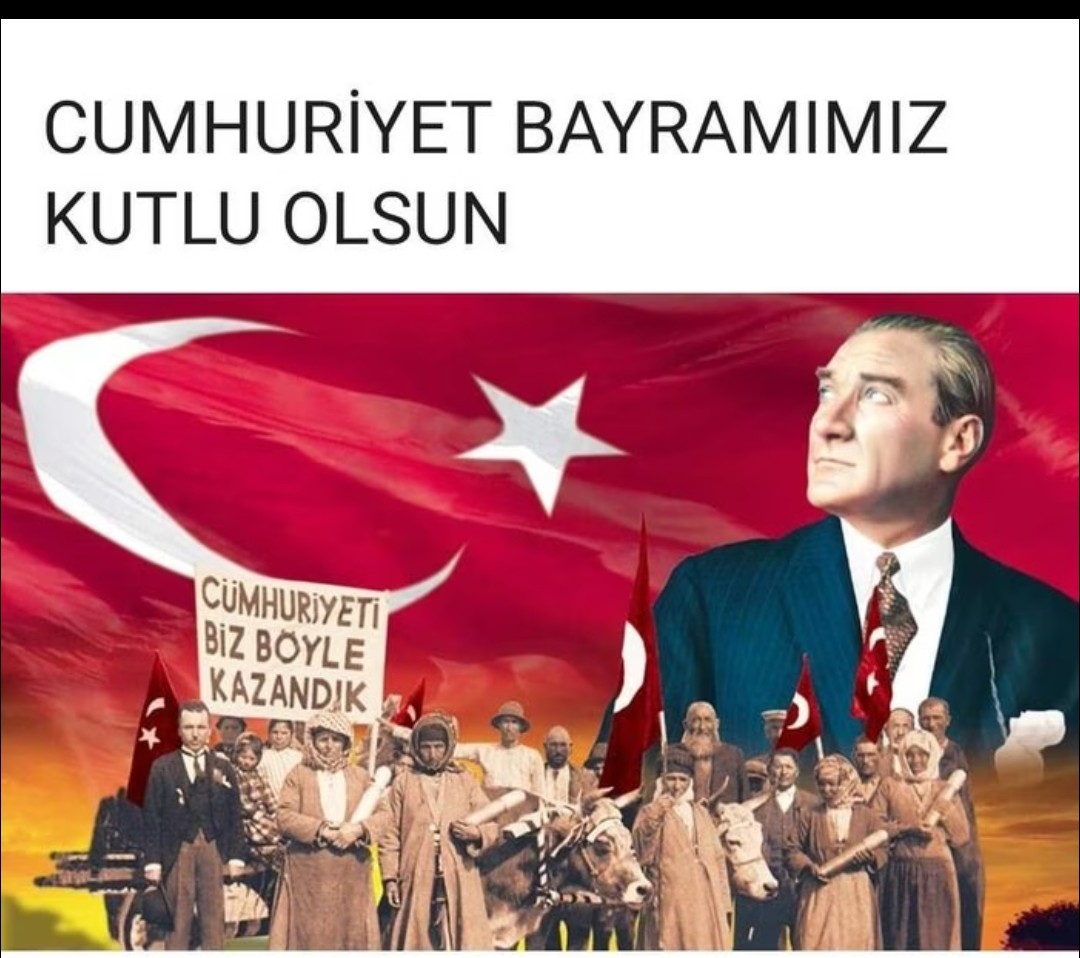 Kutlu olsun Cumhuriyet Bayramımız🇹🇷🇹🇷🇹🇷🇹🇷🇹🇷
