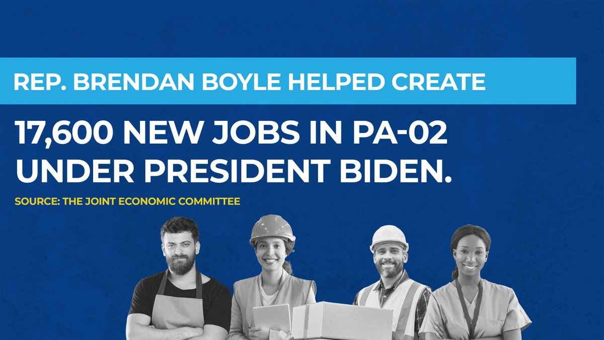 I voted to lower costs and spur job growth in PA-02, helping to create 17,600 jobs in our district since @POTUS came into office. Democrats are putting #PeopleOverPolitics to bring better paying jobs back home. #DemsCreateJobs