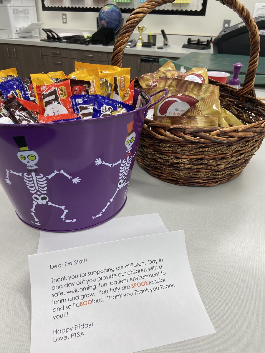 Sweet treats! Thank you PTSA for supporting LCAP goal #4- Staff Wellness.