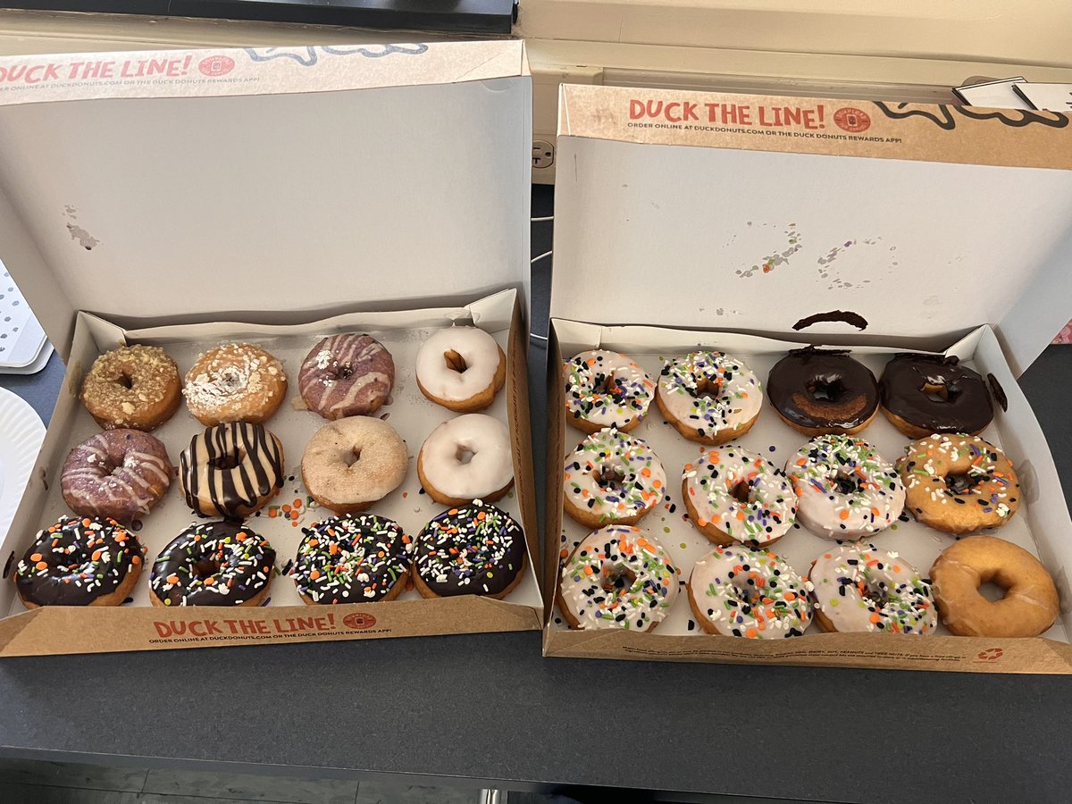 When your class rocked their October behavior challenge, you celebrate with <a href="/DuckDonuts/">Duck Donuts</a>!🍩