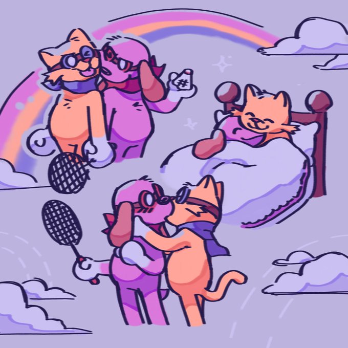ive made lots of fanart but mostly baxington... last one is one im currently working on so its unfinished but looks pretty good so far : 3 https://t.co/gR6wsZhTuc 