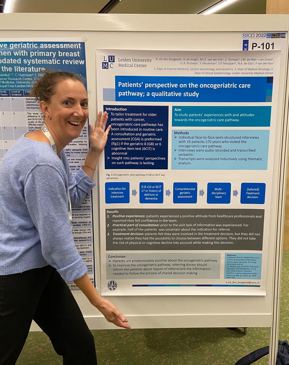 JCBaltussen's tweet photo. @Annaudb presenting her first ever international poster on the #SIOG2022 congress in Geneva #qualitative #patientsperspective @YoungSIOG @SIOGorg @siognah https://t.co/OWpro5jRxI