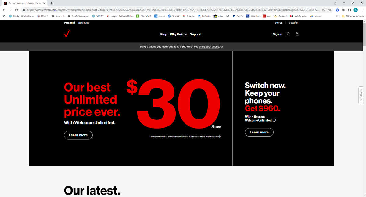 agurnani's tweet photo. dont anybody fall for Verizon promotions - they don't pay https://t.co/ANy1wxjOfP