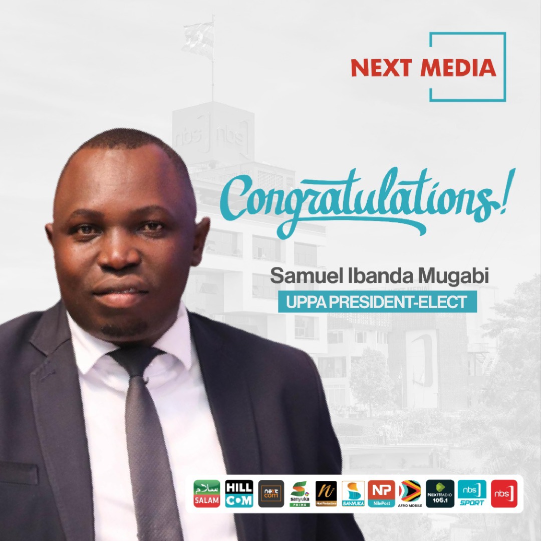 nextmediaug's tweet photo. Congratulations to @nbstv Senior News Reporter @simugabi on being elected Uganda Parliamentary Press Association (UPPA) president. 

Onwards and upwards, Sam!

#NBSUpdates #NextMediaUG https://t.co/xTRDLkrIOs