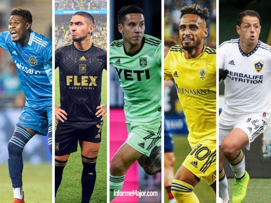 InformeMajor's tweet image. ⚽️ Aquí están los candidatos a MVP 2022 de la #MLS 
¿Quién lo ganará?
🟢 Sebatian Driussi #AustinFC 
⚫️ Chicho Arango #LAFC
🔵 Andre Blake #DOOP 
⚪️ Chicharito #VamosGalaxy 
🟡 Hany Mukhtar #TodosUnidos
ℹ️ Aquí tienes la situación de cada uno:
informemajor.com/mls/como-esta-…