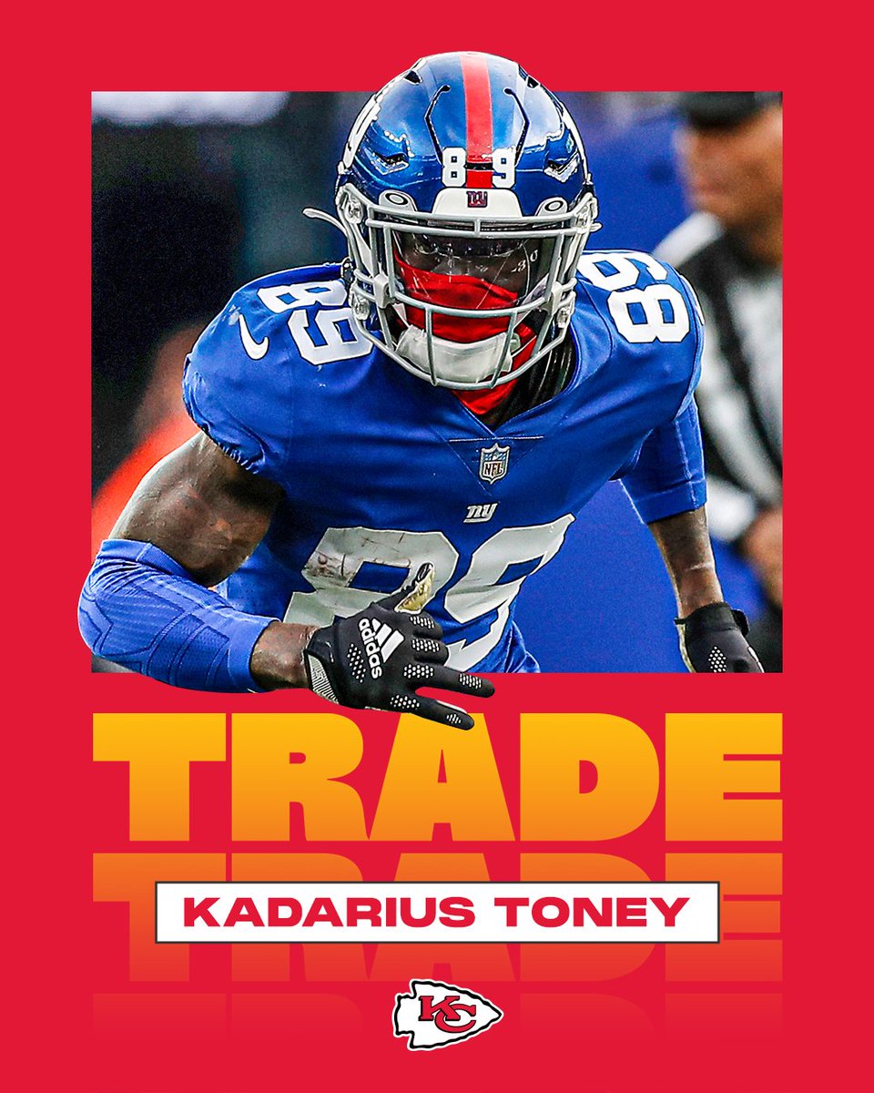We have traded with the New York Giants for WR Kadarius Toney.