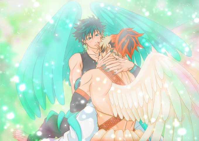 【Anthropomorphic birds that look just like KTDK】Katsukokko (The owner is Deku)Odeku (The owner is Katsuki) 
