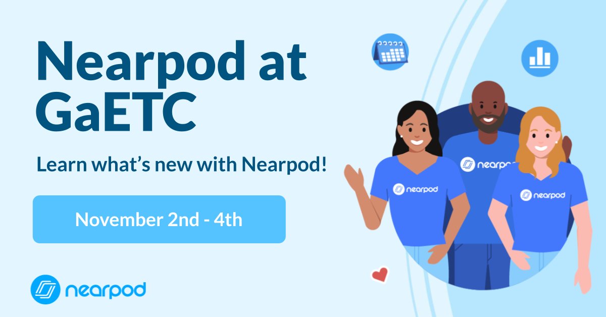Matthew Quintana (@quintana_matt) on Twitter photo Will we be seeing you at <a href="/GaETConf/">Georgia Educational Technology Conference</a>?  ๐ 
 
From Nov. 2nd-4th, stop by to say hi and learn all about what's new with Nearpod! ๐
 
#GaETC22 #EdTech Will we be seeing you at <a href="/GaETConf/">Georgia Educational Technology Conference</a>?  ๐ 
 
From Nov. 2nd-4th, stop by to say hi and learn all about what's new with Nearpod! ๐
 
#GaETC22 #EdTech