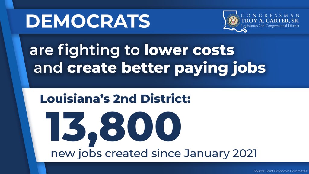 We've delivered historic legislation to create better paying jobs — and I won't stop fighting to lower costs for families here in #LA02. #PeopleOverPolitics ✅ American Rescue Plan ✅ Infrastructure Law ✅ CHIPS and Science Act ✅ Inflation Reduction Act