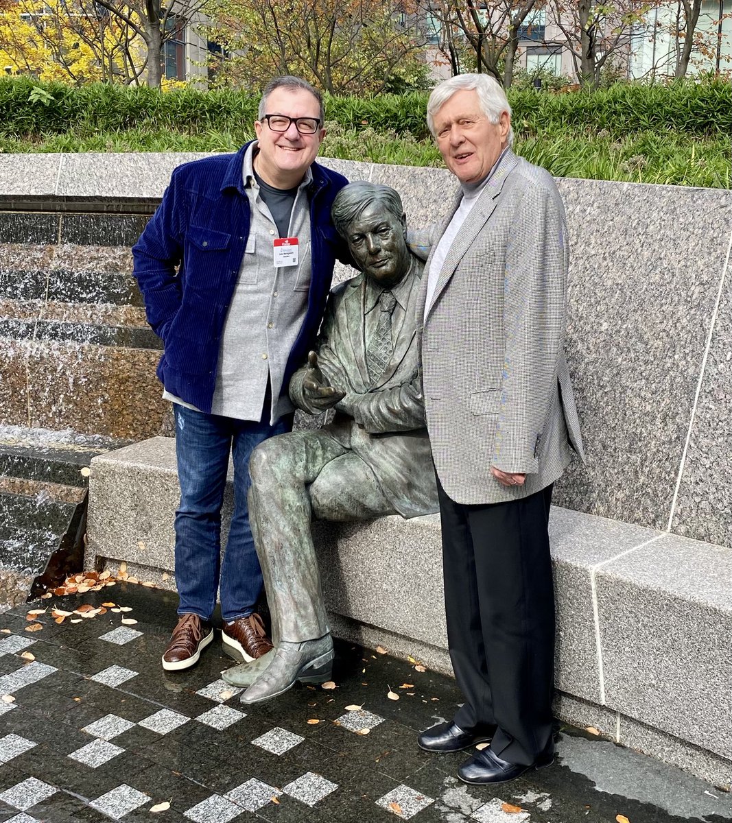 Great to spend time with ⁦<a href="/DrStanleyCrooke/">Stanley Crooke, M.D., Ph.D.</a>⁩ on Henri Termeer Square today! ~150 years of biotech history in this picture!