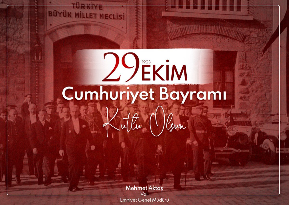 Cumhuriyetimizin kurucusu Gazi Mustafa Kemal Atatürk başta olmak üzere İstiklal mücadelemizin tüm şehit ve gazilerini minnetle yad ediyor; Aziz milletimizin #CumhuriyetBayramı’nı en kalbi duygularımla kutluyorum. Cumhuriyetimizin 99'uncu yaşı kutlu olsun🇹🇷