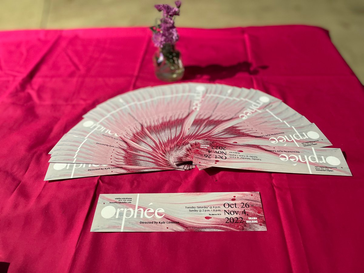 UDDRAMA's tweet image. Jean Cocteau's Orphée is showing again TONIGHT 10/28 at 8:00 PM in the Drama Building. 

Get your tickets at: udallas.edu/constantin/aca… !!

Walk ins are welcome, granted seating is available, and tickets are free for UD students and staff!