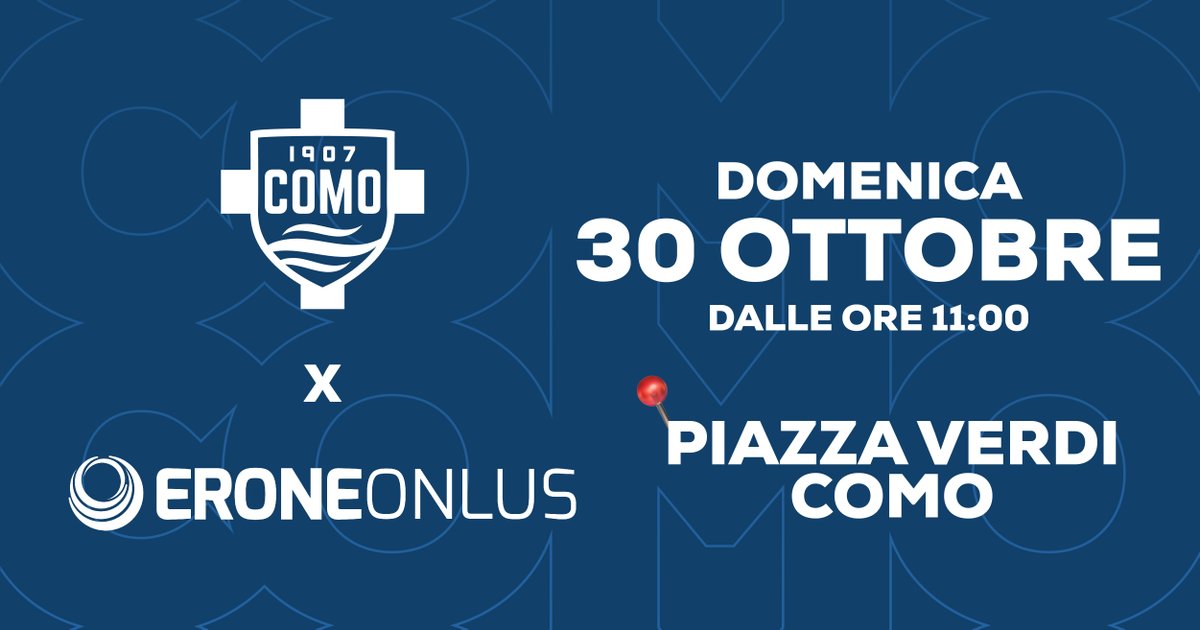 Como_1907's tweet photo. .@EroneOnlus organizza una giornata totalmente gratuita e aperta a tutti dedicata alla prevenzione dei tumori del colon.
Insieme alla Fondazione Como 1907 abbiamo deciso di partecipare perché ci sta a cuore il bene dei cittadini.
➡ https://t.co/wZ64bSPb3m
#Como4Como #eroneonlus https://t.co/G7c96Ncg1Q