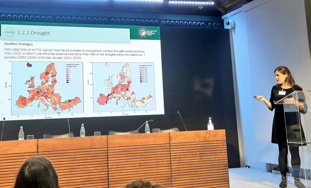 Around 55% of the Europe faced extreme to exceptional summer drought events between 2011-2020, in which one-third experienced more than 40% of such events in the last decade when compared to the total number of events in the past 70 years (1950-2020) <a href="/LCDEurope/">Lancet Countdown in Europe</a> #LancetClimate22