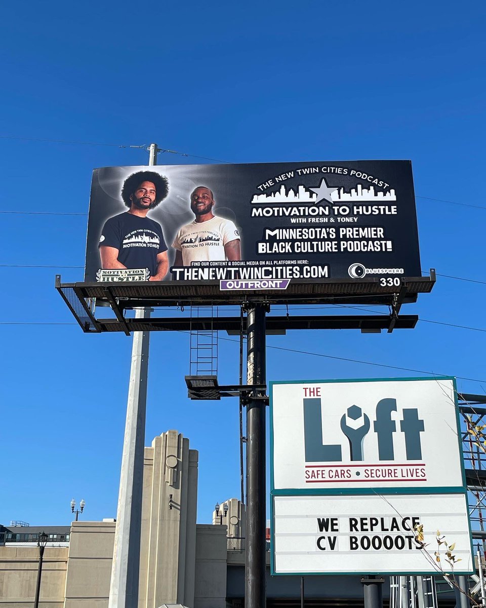ToneyCosmos's tweet photo. https://t.co/sMr9nVtBr1 is live❗️
Check us out on billboard at the intersection of Lake St. & Hiawatha 🔥 #3rdPrecinct #Minneapolis #StPaul #Minnesota @Tav_E_Fresh @Motivation_TH @bluespherempls https://t.co/4SLbyPgHdz