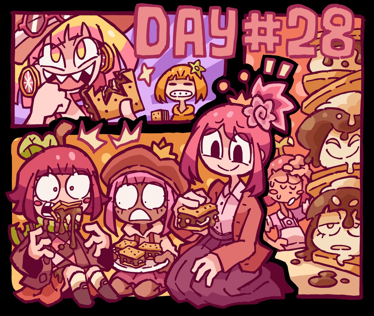 「Day 28: S'mores  」|Josh-S26 🍎のイラスト