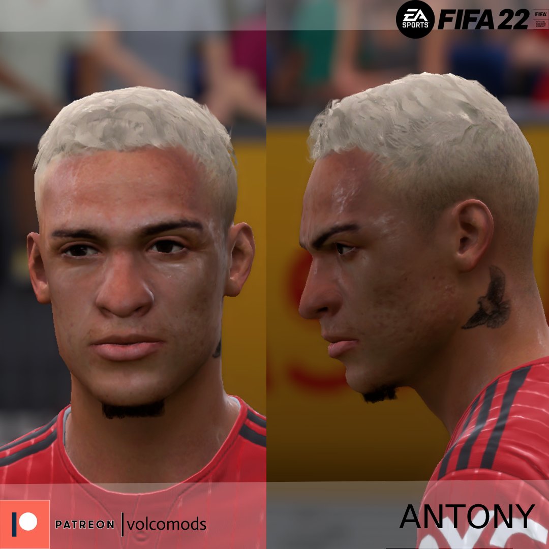vollcom00's tweet photo. ANTONY V2 BLONDE HAIR
#FIFA22 #Antony 
https://t.co/LMI5vl49oi https://t.co/X9RIasI4Ls