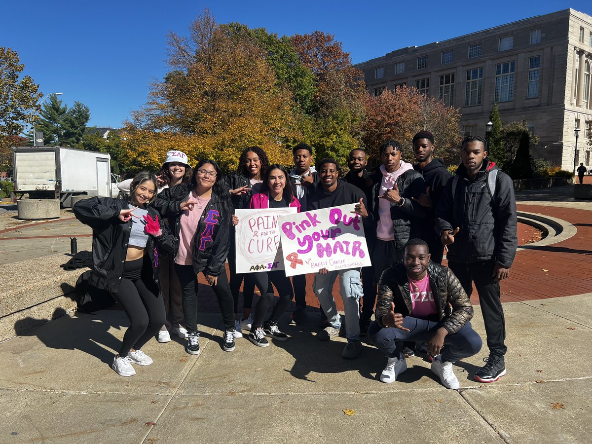 MizzouAlphas's tweet photo. Thanks to everyone that came out and showed support for Breast Cancer Awareness! 💞🎀💞#PaintForTheCure2022 https://t.co/dEb94K5lgn