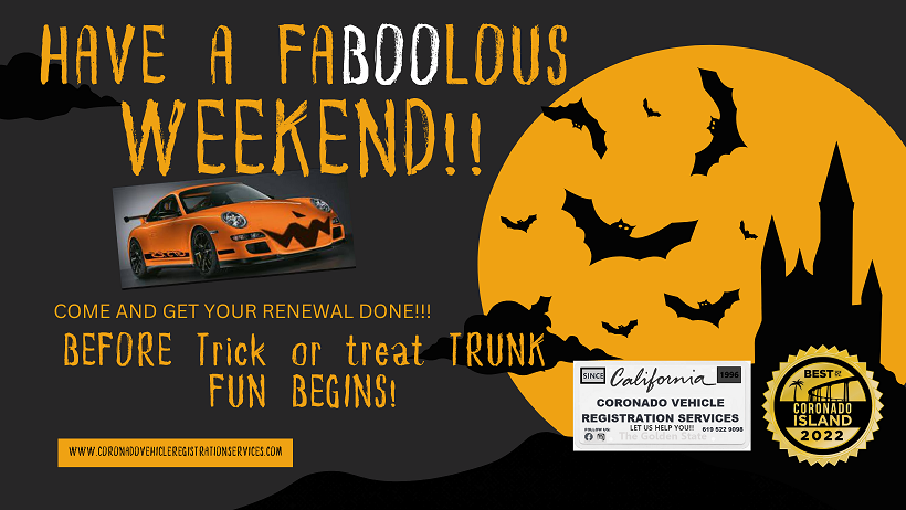 coronadovrs's tweet image. Contact us ☎️☎️619 522 9098☎️☎️
122 𝘽 𝘼𝙫𝙚, 𝘾𝙤𝙧𝙤𝙣𝙖𝙙𝙤 𝘾𝘼 92118
#DMVhelp #coronado #registrationservices #DMV #coronadoisland #truckdriver #insta #californiaplates #followmeformore #comeseeme #halloweenseason🎃 #fridayVIBES #sorrynodriverlicenseorids