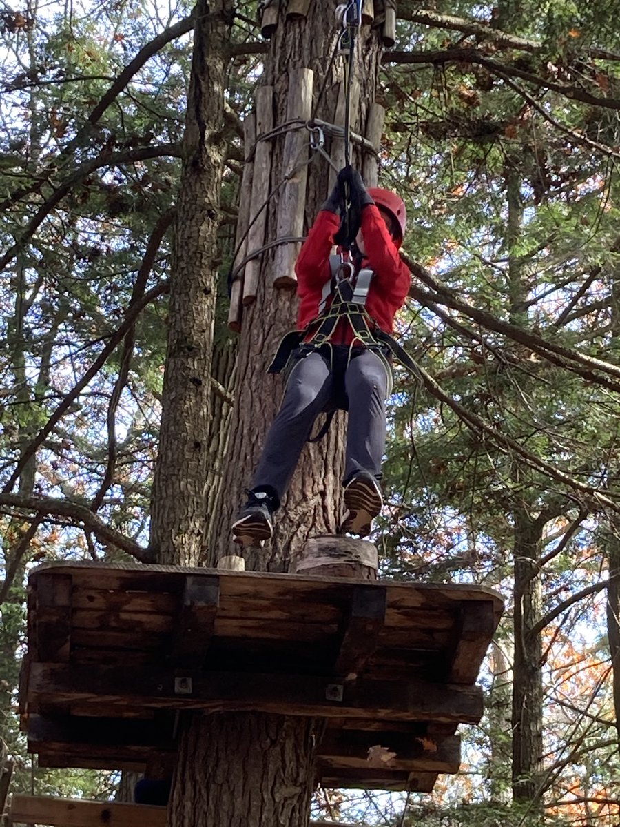 soupcampbell10's tweet photo. Awesome day in the trees with our 6th grade!  This is NESSACUS! Go Blue! https://t.co/0E1Hiufmzt