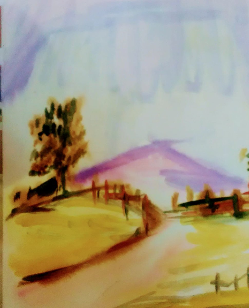 BoltonDoodlers's tweet photo. #watercolours #countrysidescene https://t.co/ks4oIsAU8I