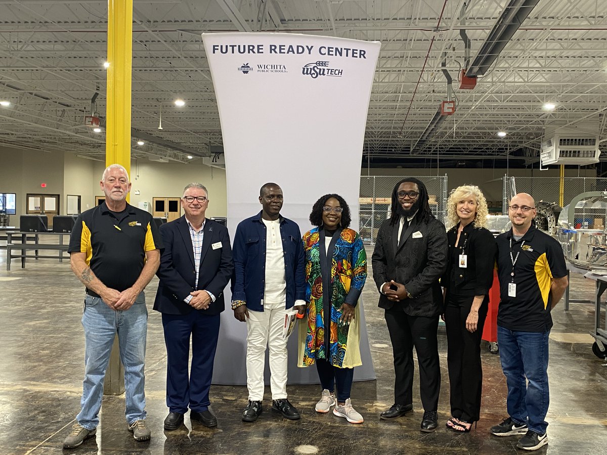 As part of their visit to Wichita, today the King of Ghana, Oklepeme Nuer Anorbaah Sasraku II, and his wife, Isabella Mawuena Caleb, visited Brooks Middle School, Mueller Elementary and the Future Ready Center at North High. <a href="/WpsBrooks/">WPSBrooks</a> <a href="/muellerusd259/">Muellerusd259</a> <a href="/WPS_CTE_CCR/">WPSCollegeCareerReady</a> <a href="/WichitaNorth259/">Wichita North High School</a>