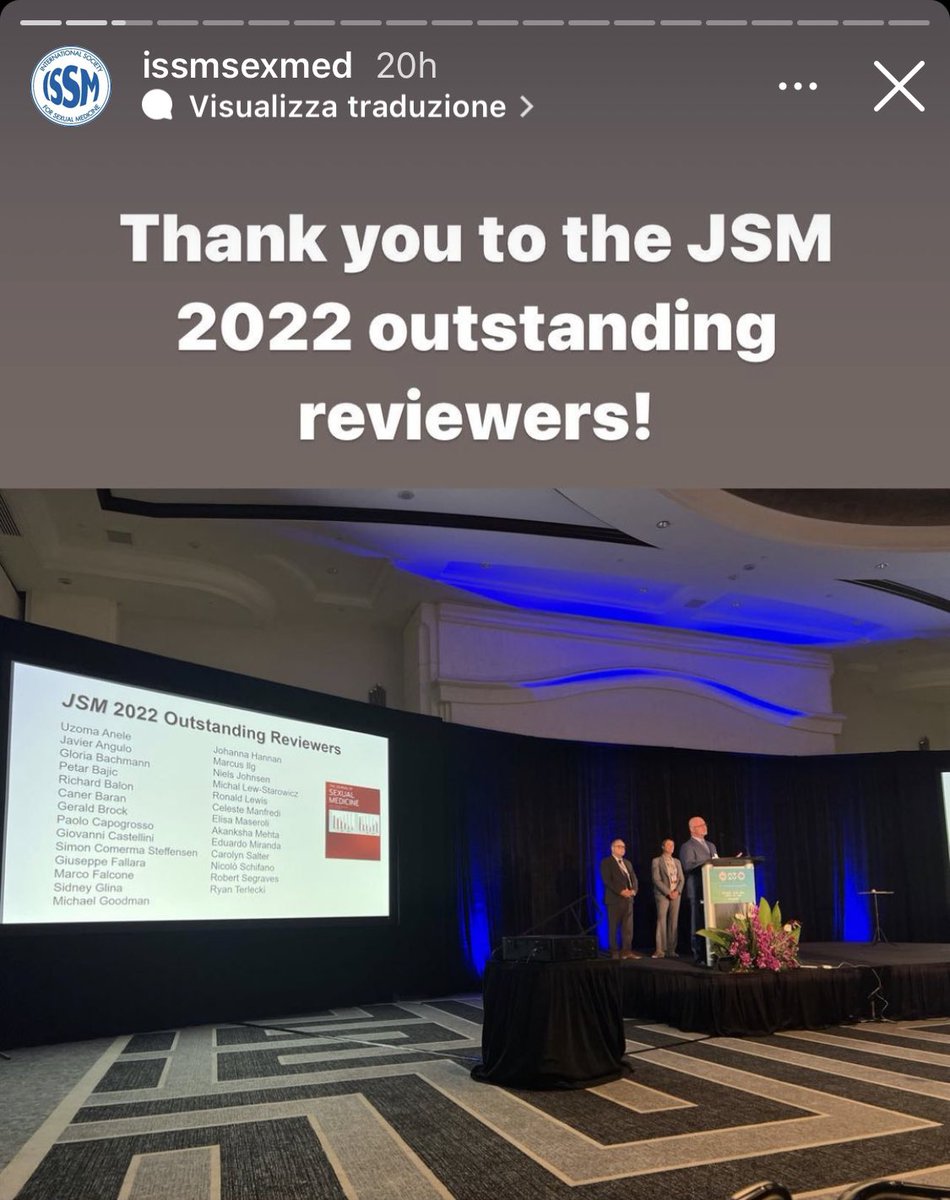 It is a source of great pride to be among the outstanding #reviewers of @jsexmed this year as well. Good evidence passes through good research which passes through good peer-review! @ISSM_INFO