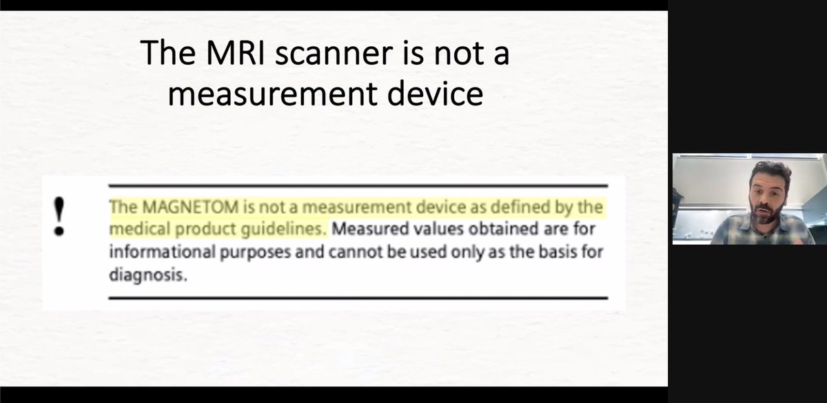 _mattboud's tweet photo. .@Stikov reminding the quantitative MR community @qMRIconference #qMRConf of an important fact, stated by the vendors. https://t.co/j7LWjoYRKk